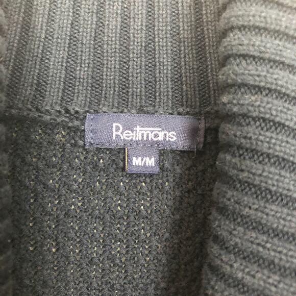 Reitmans Button Front Chunky Knit Short Sleeve Cardigan Size M - Picture 2 of 10